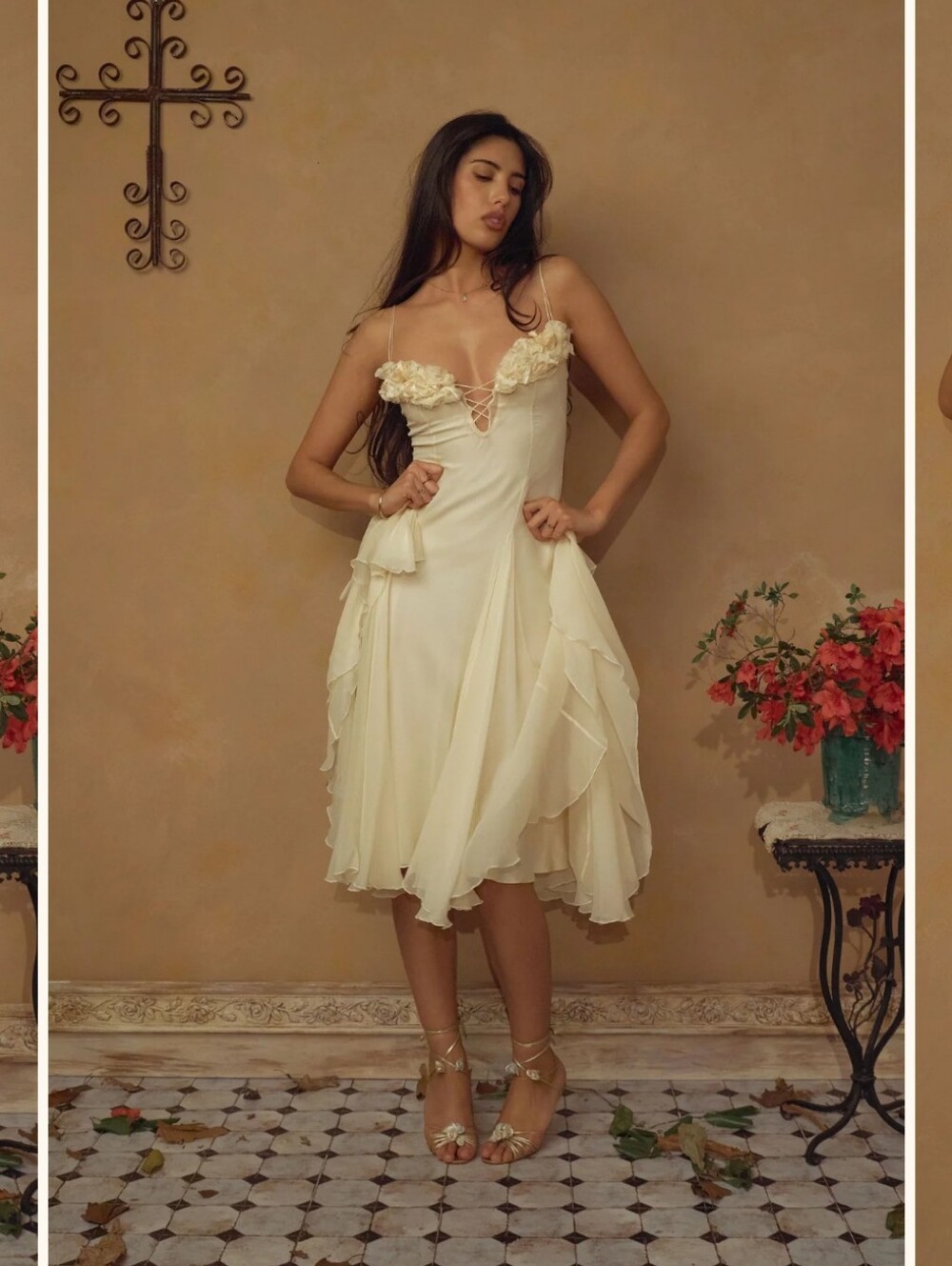 Mirror Palais Valentina Dress in Butter- M - Picture 10 of 16
